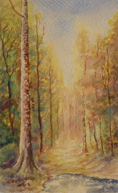 French Watercolor - Path to Autumn