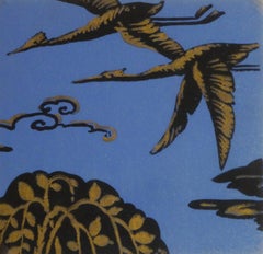 Pochoir - Birds in Flight