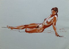 French Ink Wash - Crimson Nude