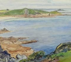 French Watercolor - Le Guerzit Coastline