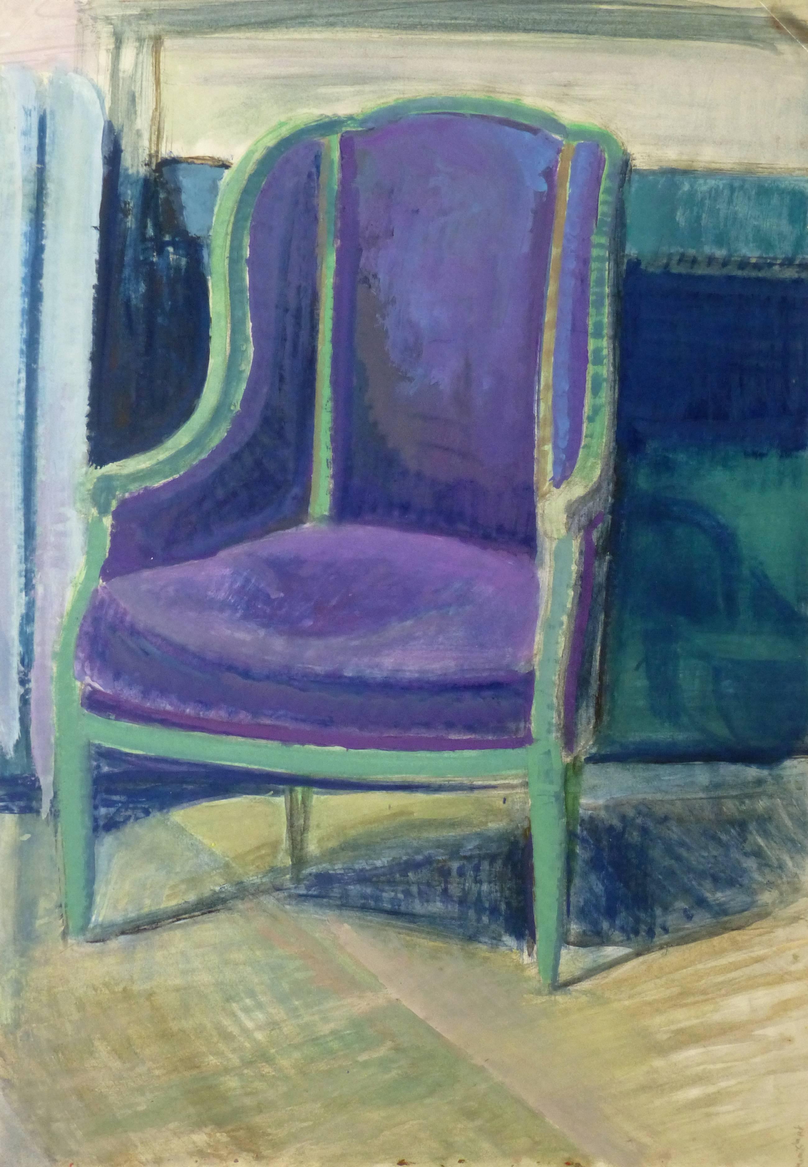 Kei Mitsuuchi Interior Painting - French Interior Chaise