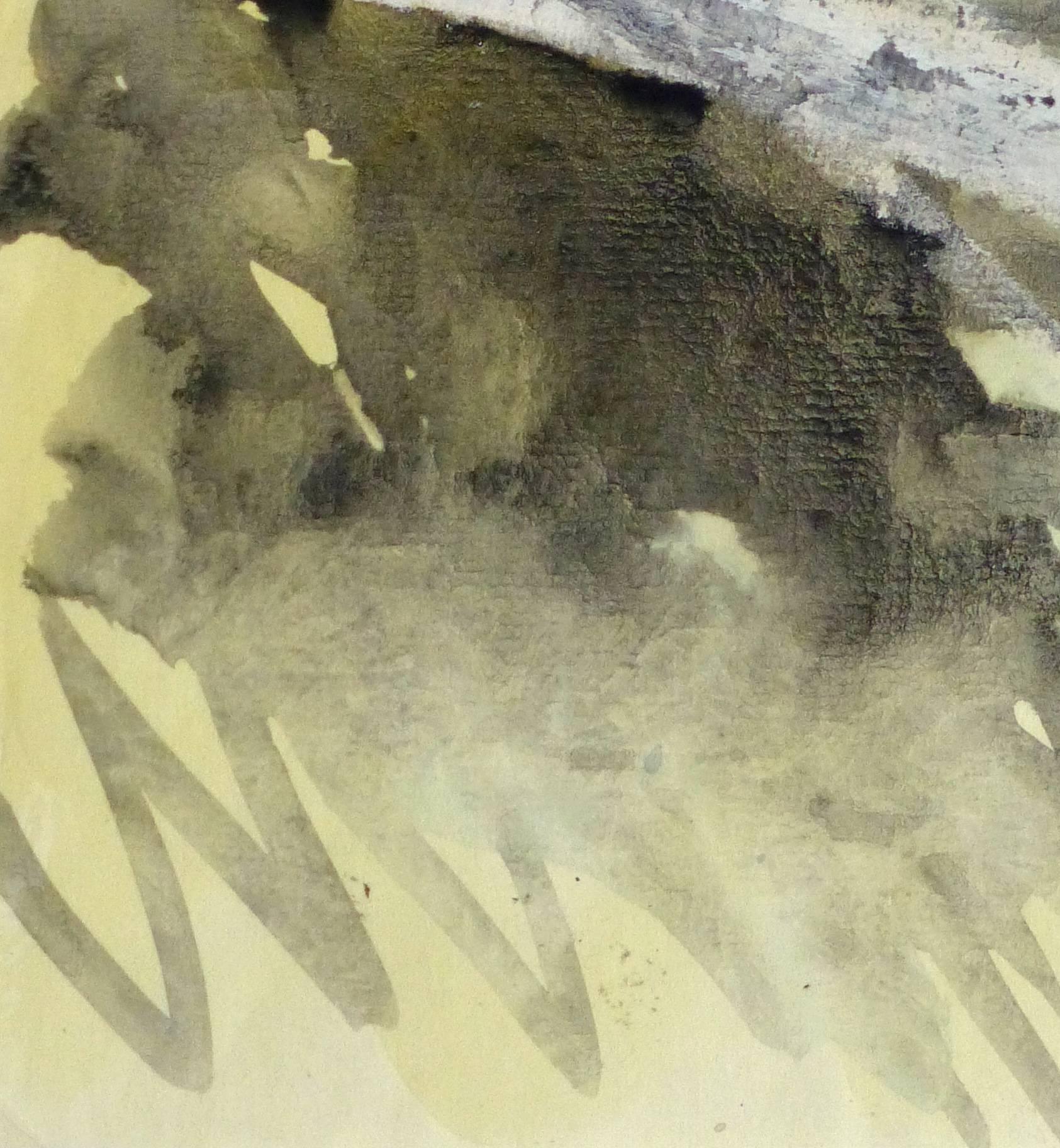 Acuarela abstracta francesa - Abstract Drawing Marrón de Unknown