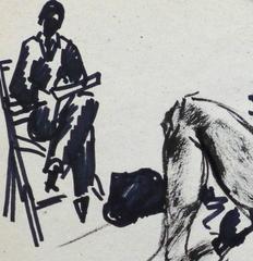 Pluma y tinta francesas - Musa del artista