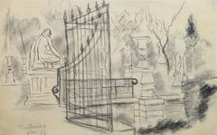 French Charcoal - Tuileries Gardens
