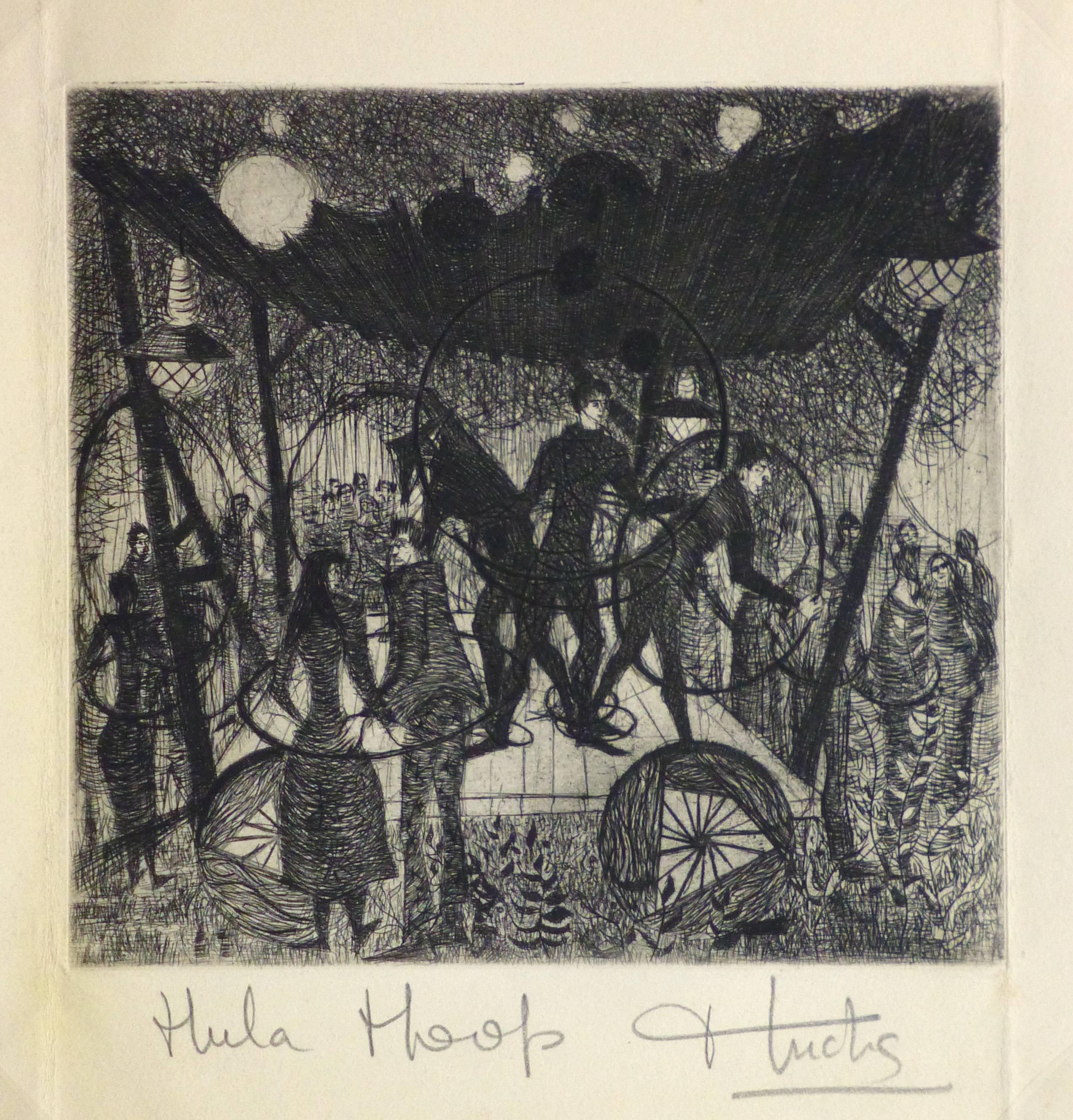 Huchs Figurative Print - Hula Hoop