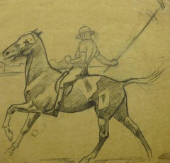 French Pencil Drawing - Polo