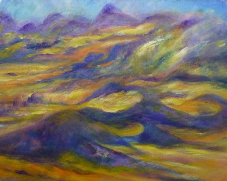 Unknown Landscape Art - French Pastel  - Desert Terrian