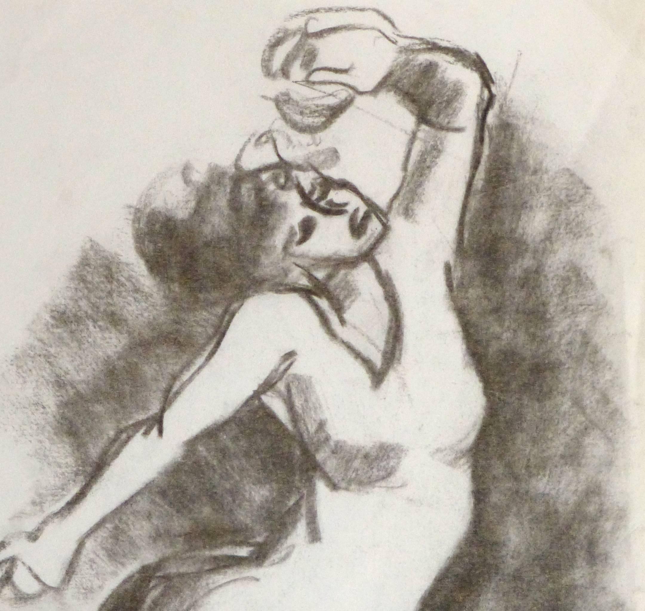 Charcoal Drawing - The Dancer - Art by Unknown