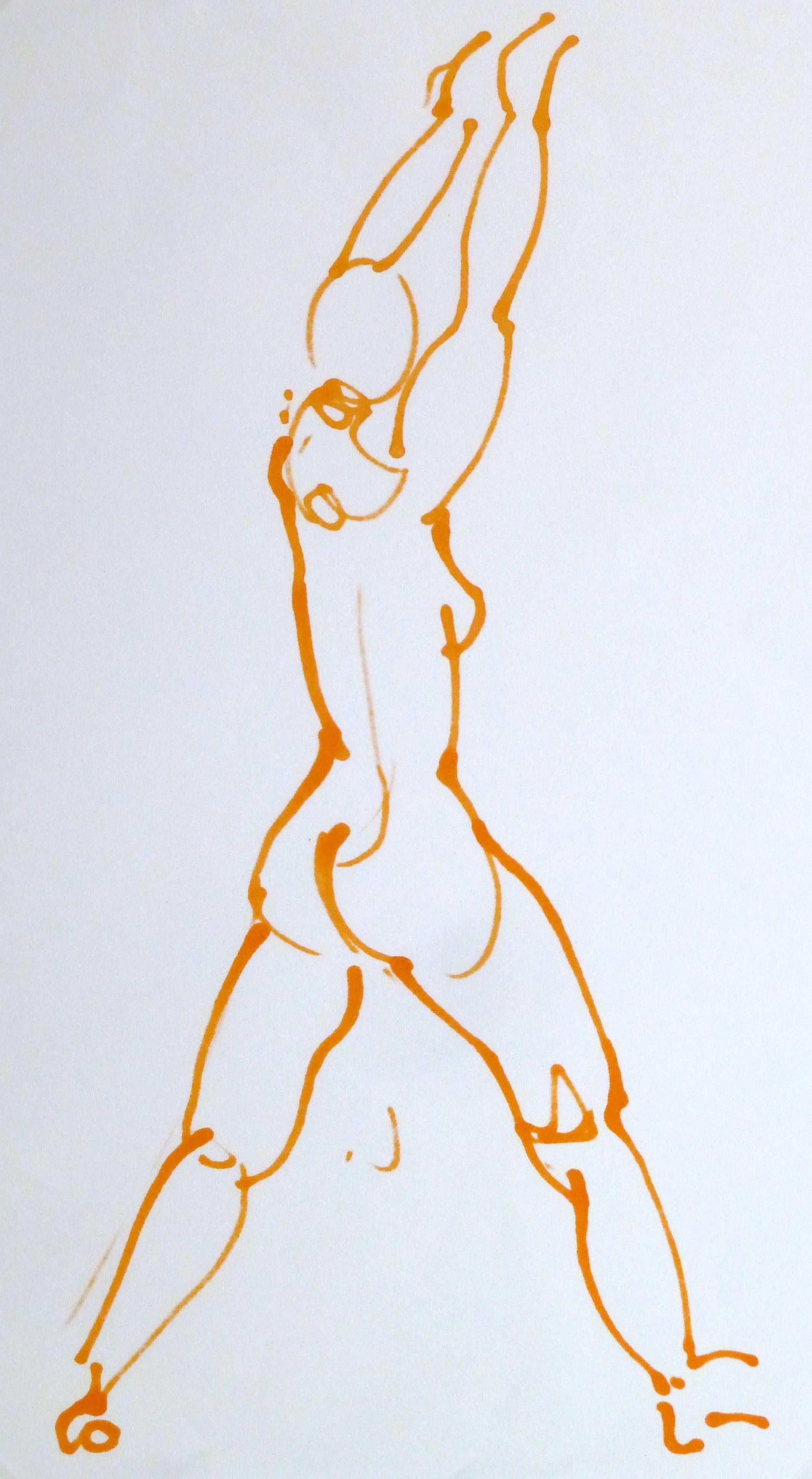 French Ink Drawing - Couleur Nude - Art by Kei Mitsuuchi