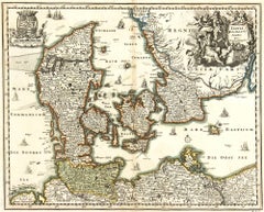 Mappa della Danimarca,  1724