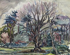 French Tree Landscape Painting