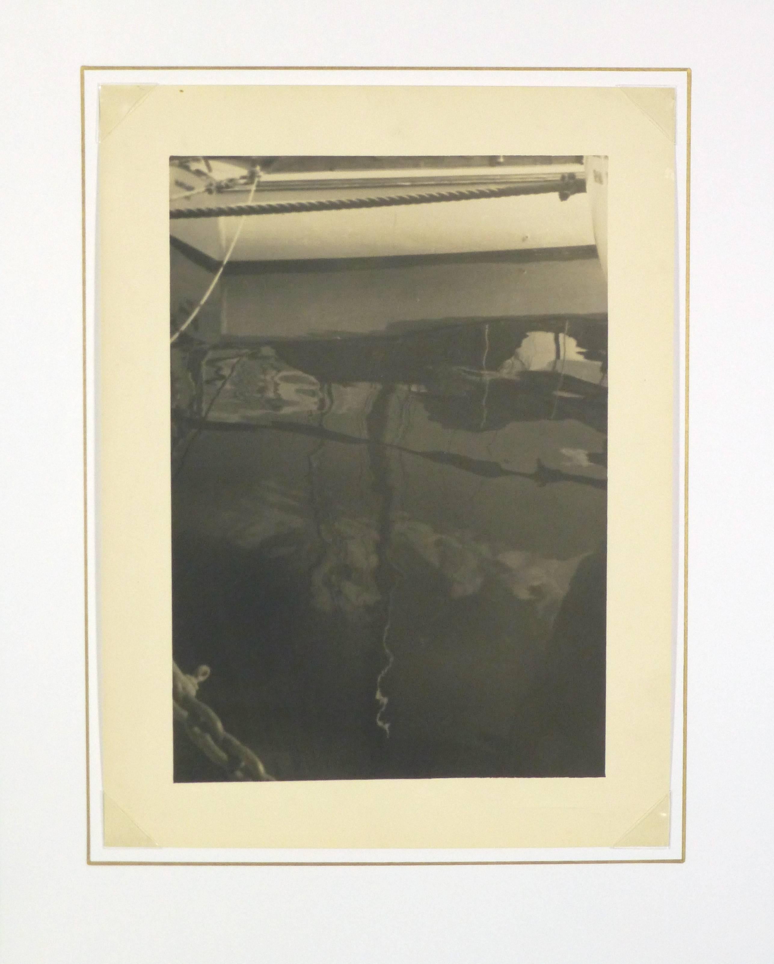 Vintage French Silver Gelatin Photograph - Boats For Sale 1