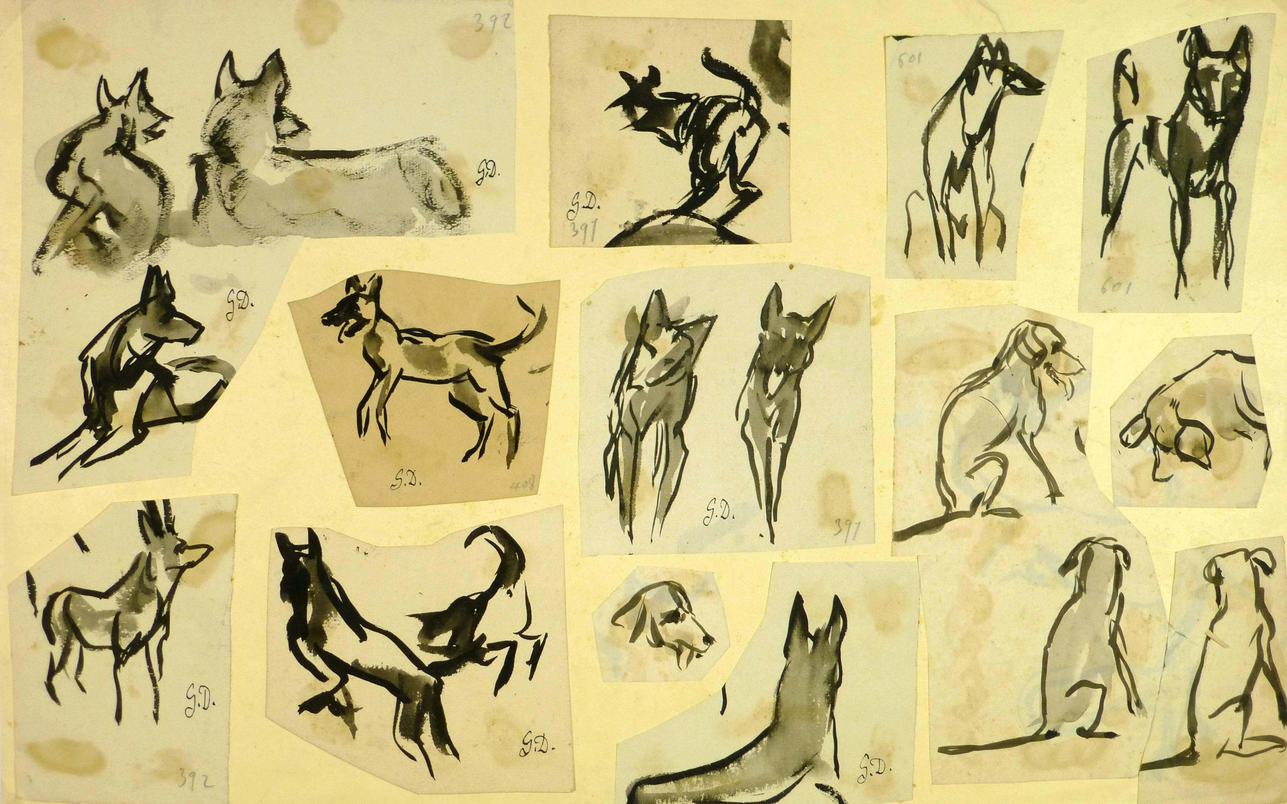 Unknown Animal Art - Dogs
