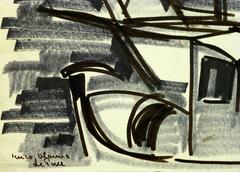 Black and White City Harbor