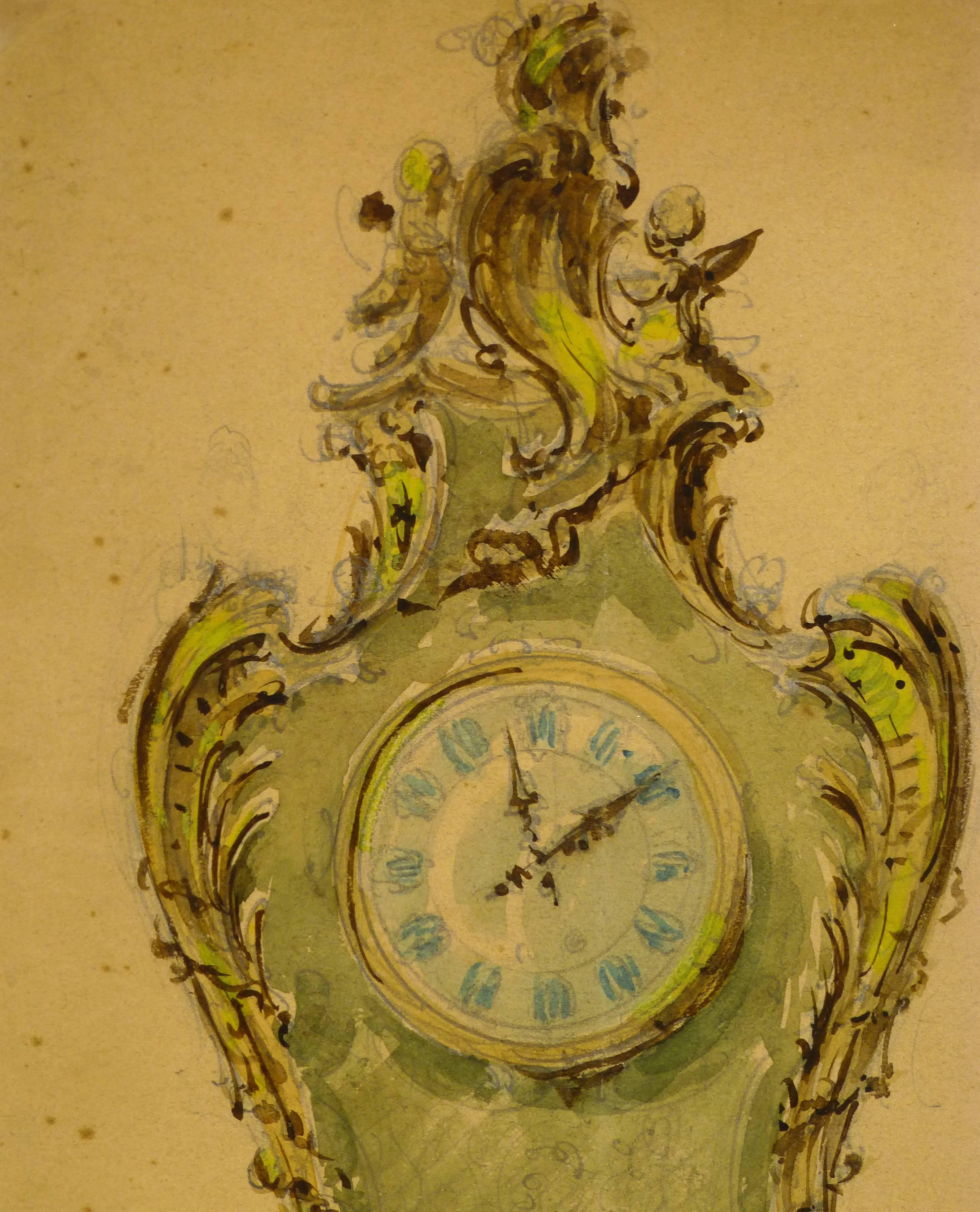 Mantel Clock - Art by Unknown