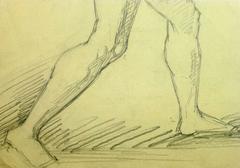 Nude Figure of Male Striking Pose