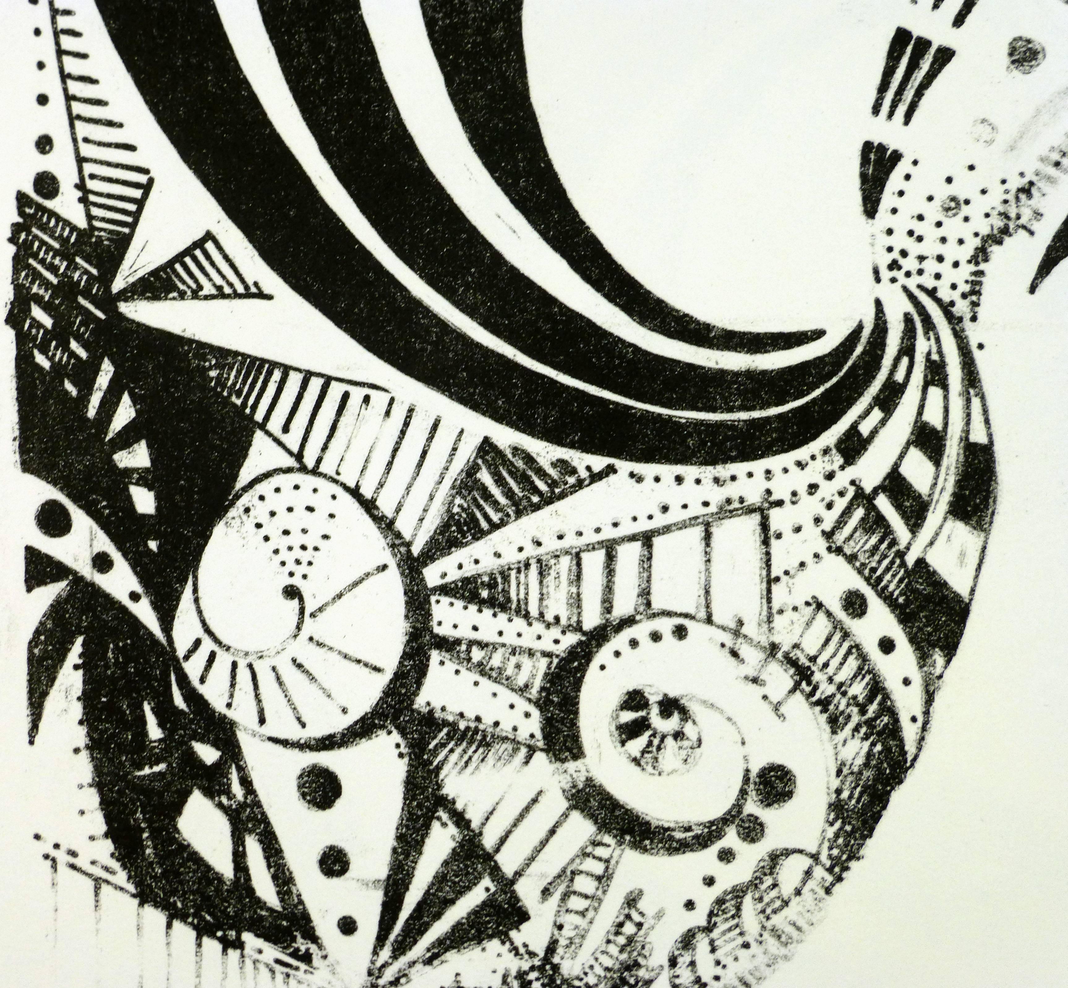 abstract spiral drawing