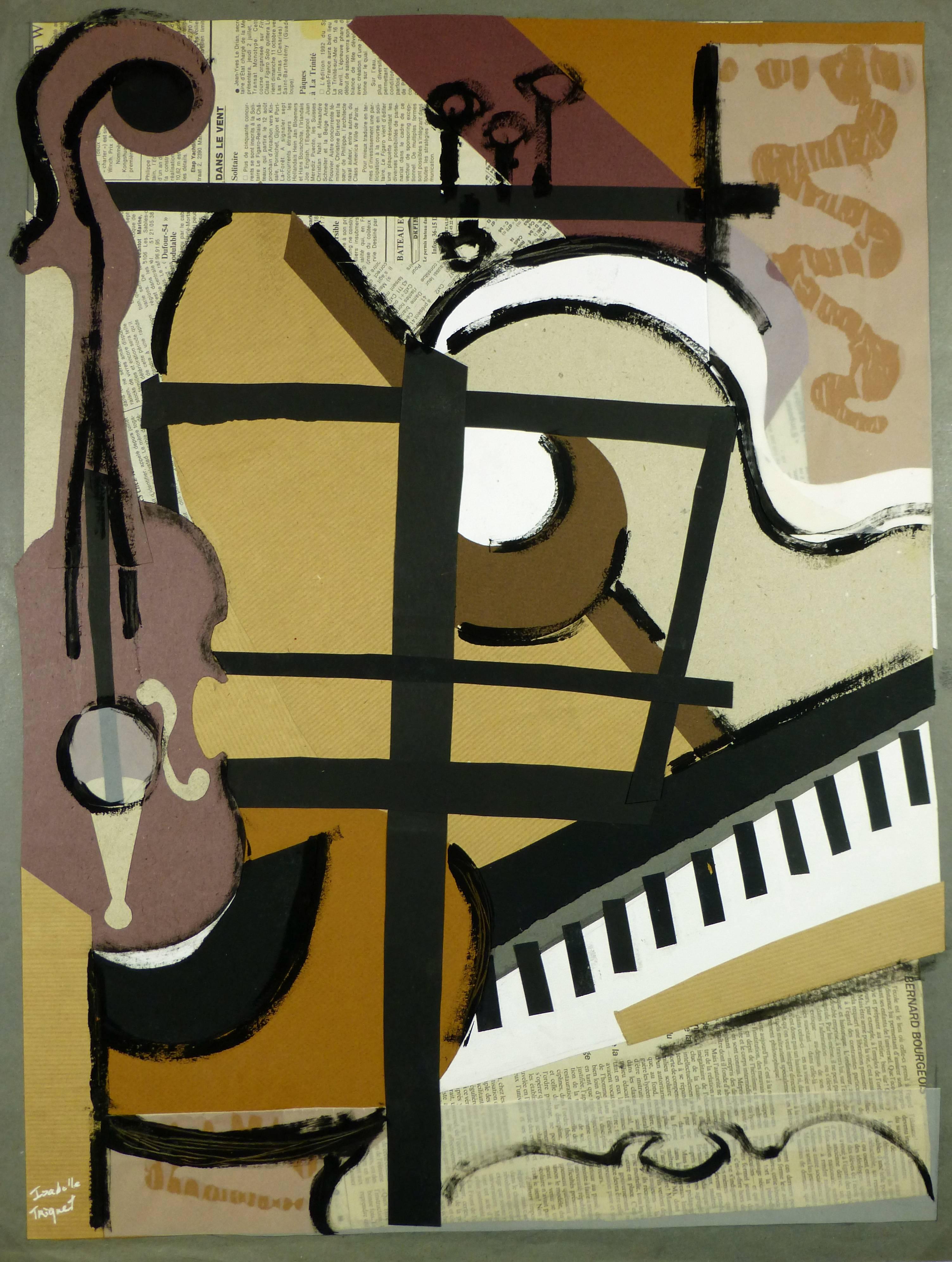 Musical Collage  - Mixed Media Art by Unknown