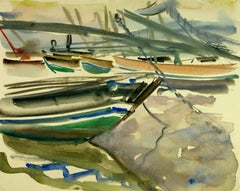 Vintage Boats Watercolor