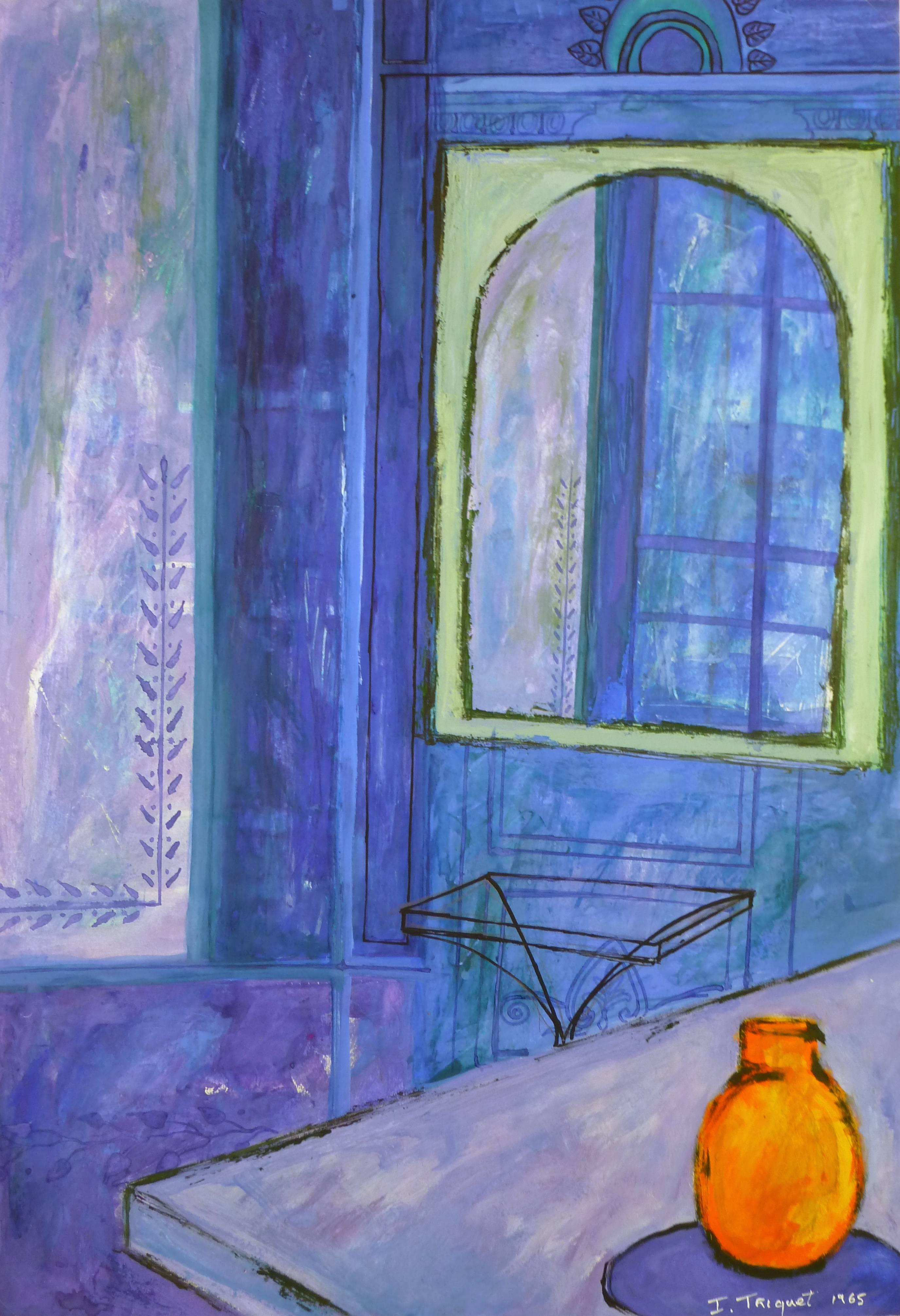 Isabelle Troquet Interior Painting - Purple Room