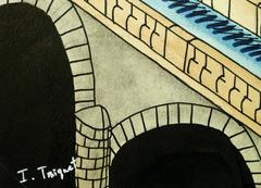 Paesaggio urbano moderno astratto