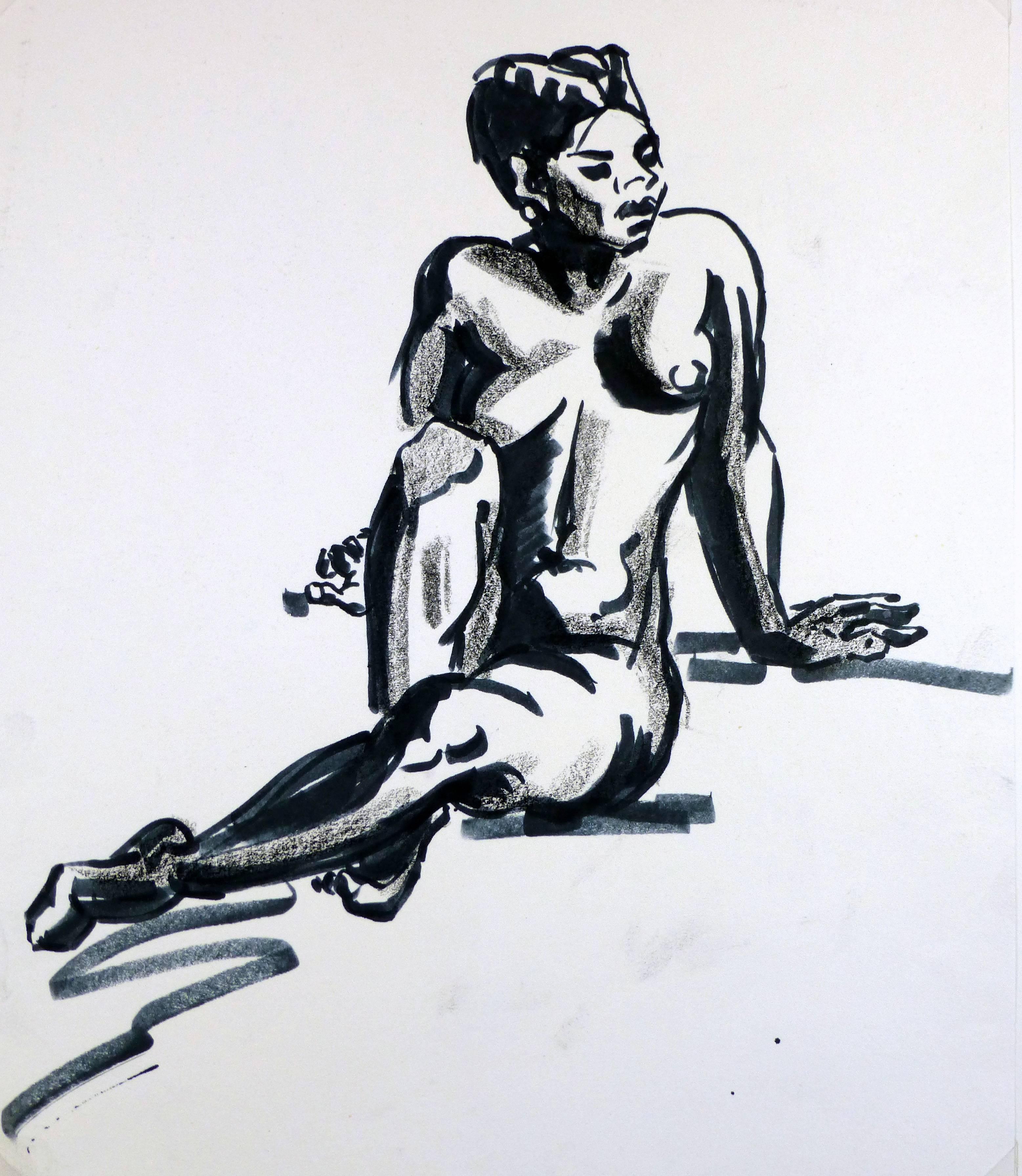 Nude Female Reclining II - Art by Unknown