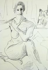 Nude Woman with Legs Crossed