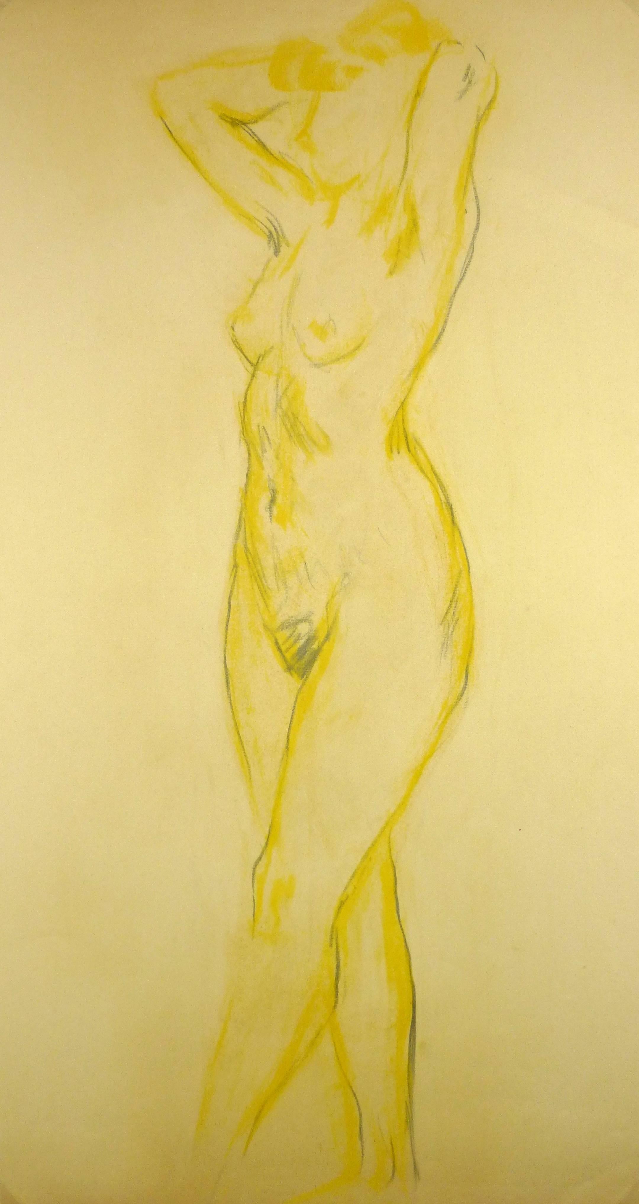 Nu en jaune - Art de Unknown