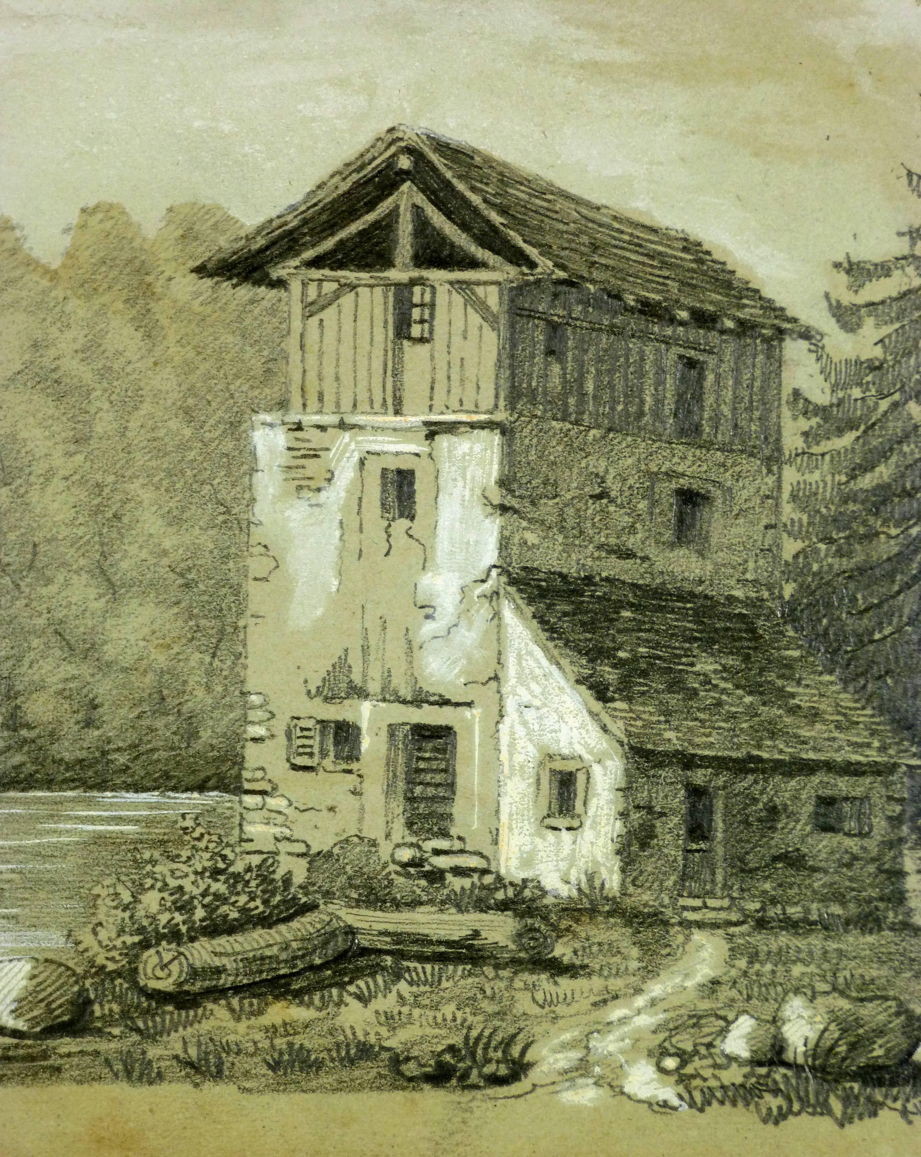 Composizione francese - Landscape Art Marrone di Unknown