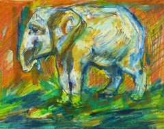 Elefant im Elefantenleder