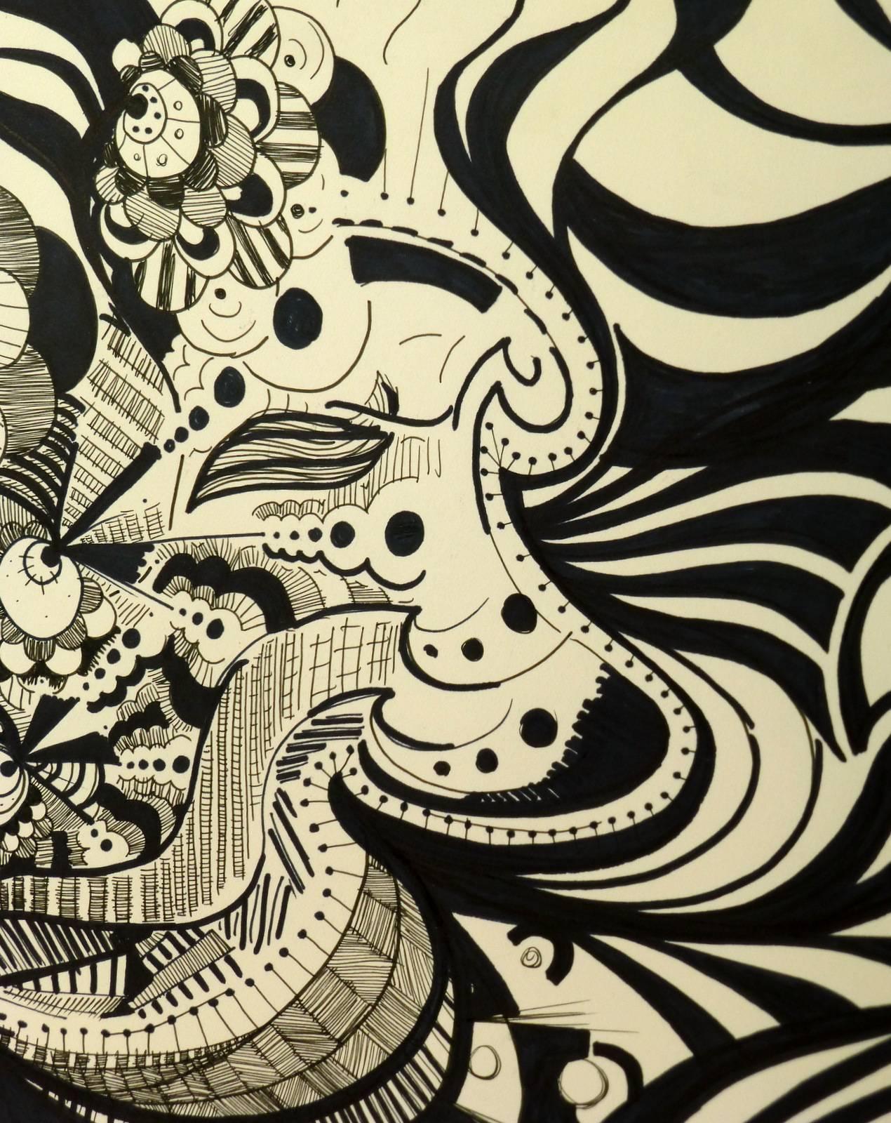 abstract pen art