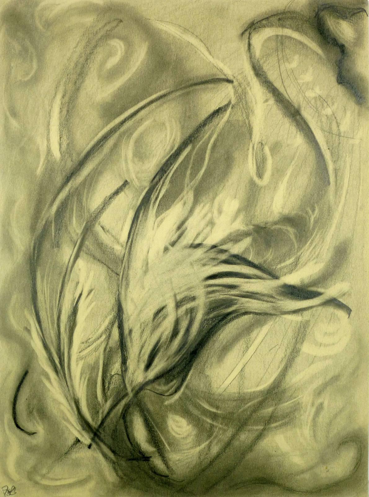 Hugo Esteban Abstract Drawing - Dynamic Flow Abstract