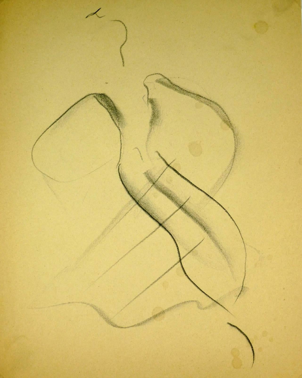 Jean Toth Abstract Drawing - Gesture Drawing Dancer