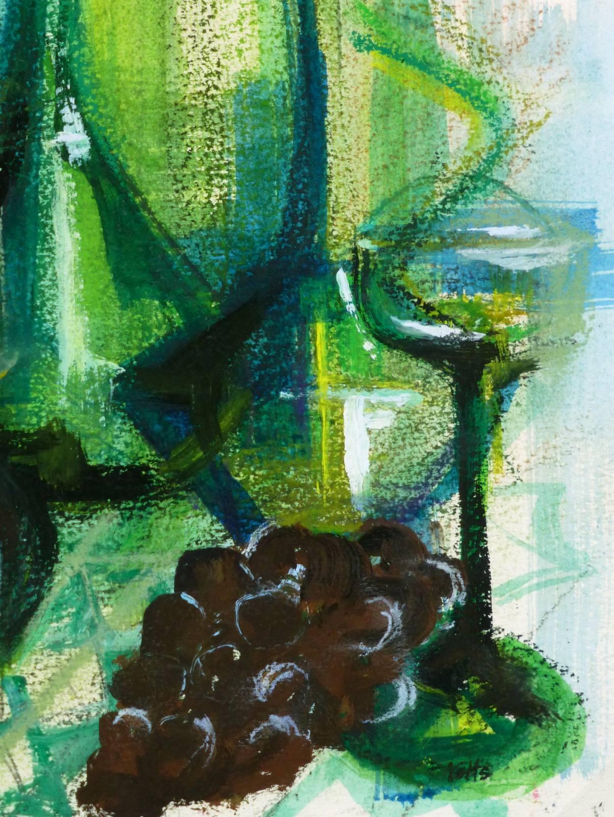 Still Life Green - Painting by Unknown