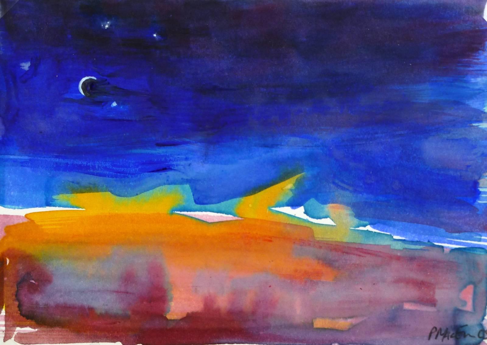 Unknown Landscape Painting - Night Sky