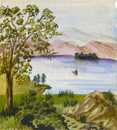 Vintage Countryside Lake