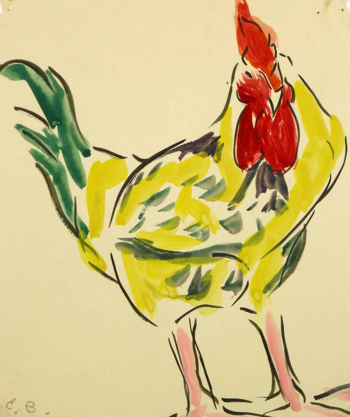 Unknown Animal Painting - Rooster