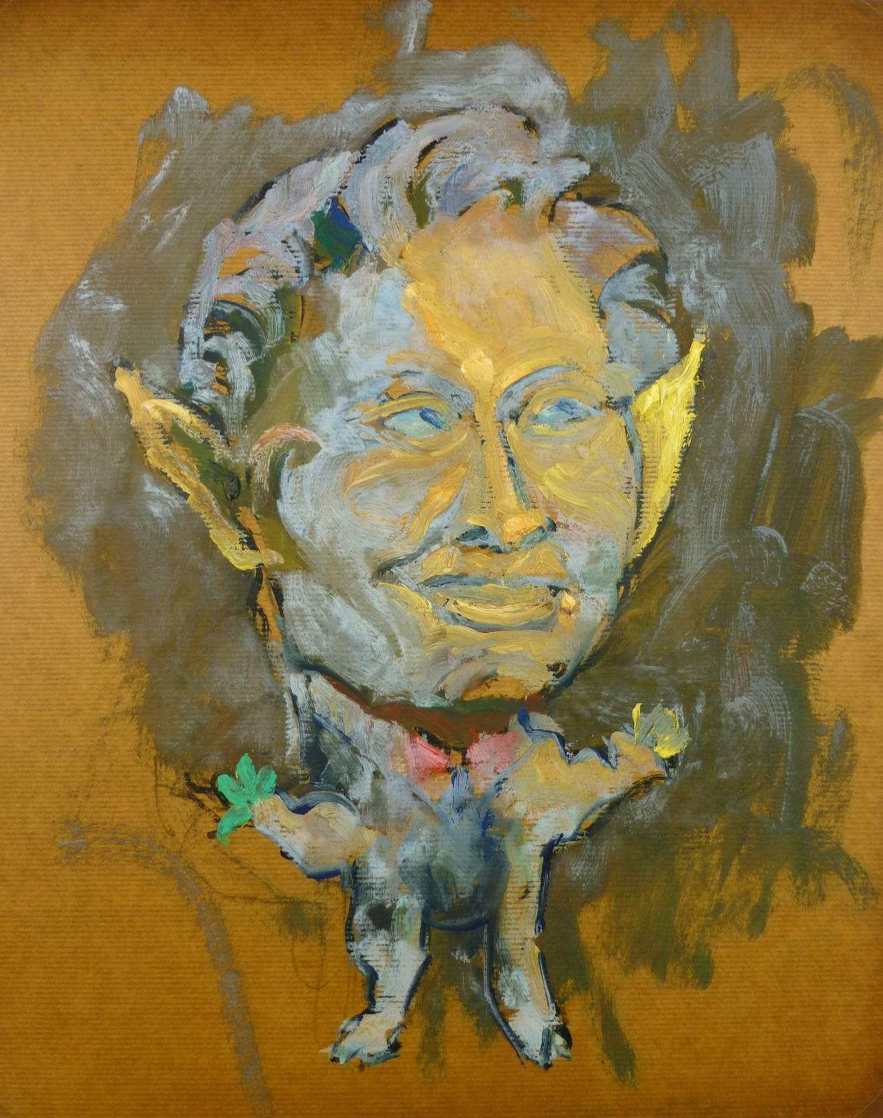 Raymond Bailly Portrait Painting - Tête et Corps d'Homme