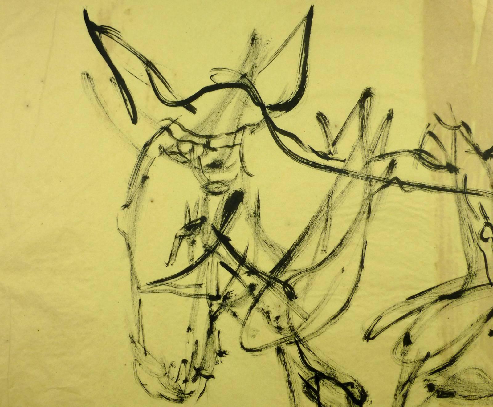 Cavallo con bardatura - Art di Jean-Baptiste Grancher