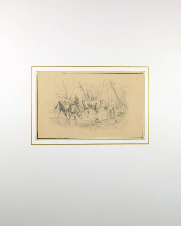 Unknown Watering Hole Drawing For Sale at 1stDibs