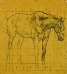 Antique Study of Horse