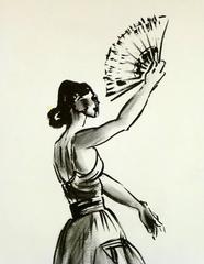 Flamenco Dancer with Fan