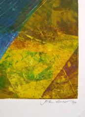 Bleu et jaune abstrait