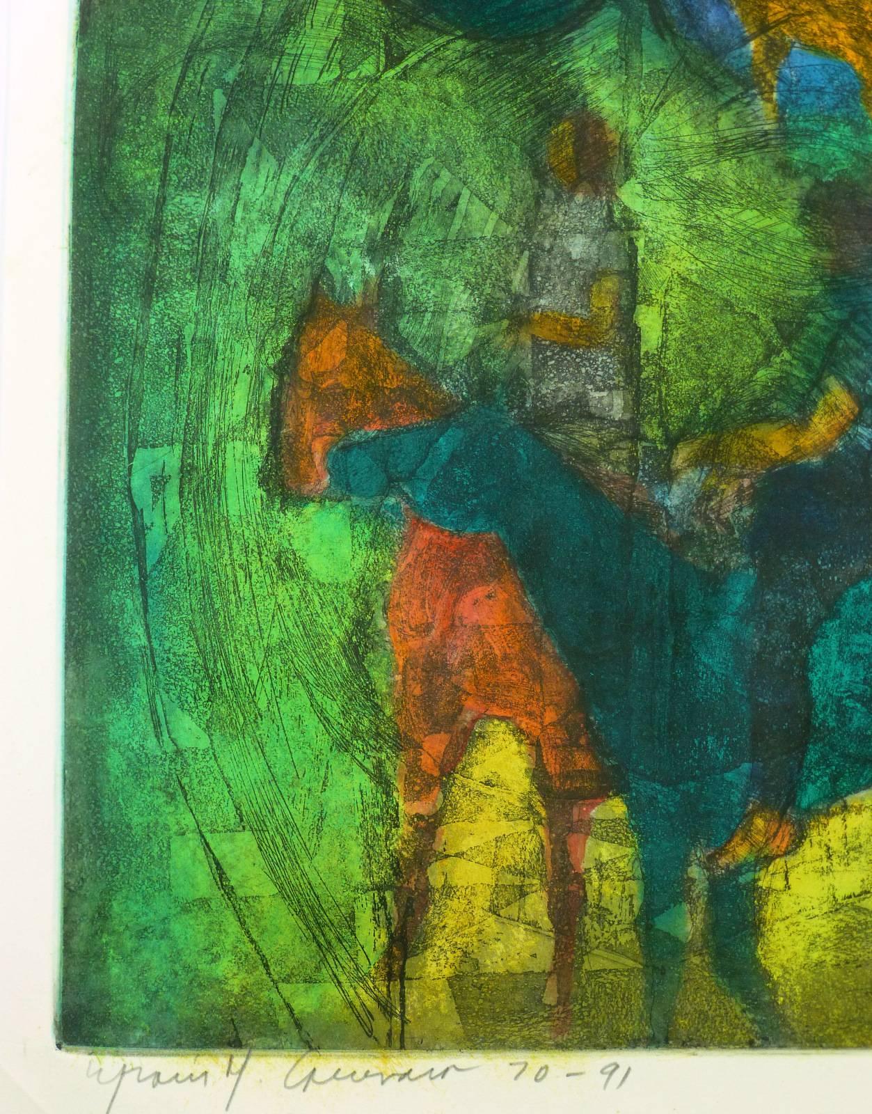 Cattle Trail - Gray Animal Print by Unknown