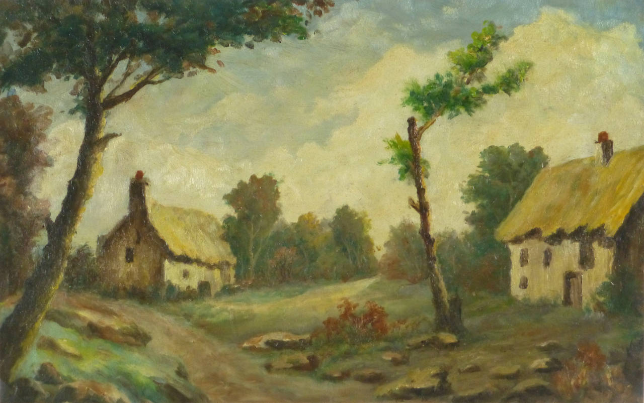 Unknown Landscape Painting - French Country Landscape