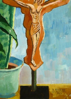 Still Life Cross & Plants