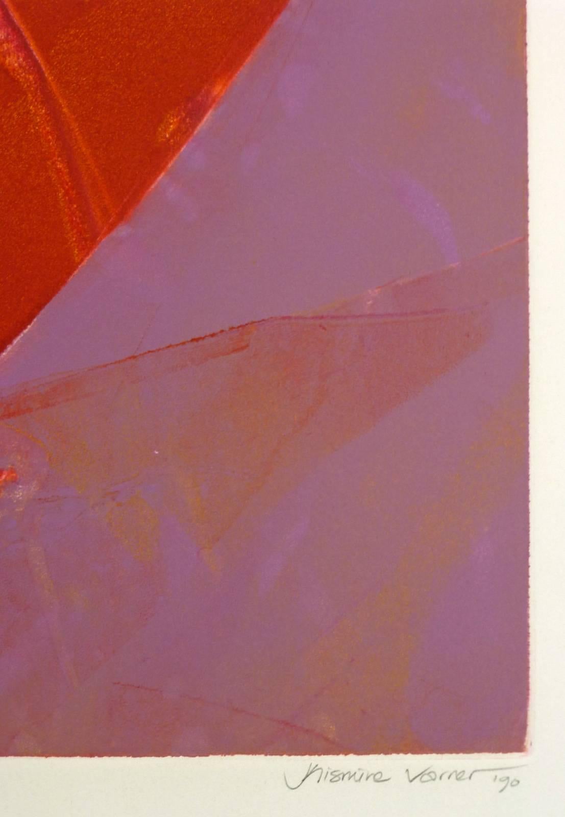Abstract in Reds & Purples - Print by Kismine Varner