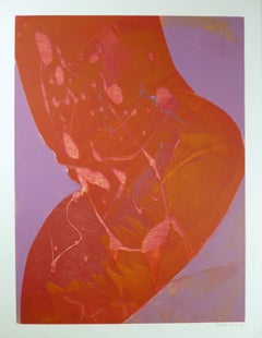 Abstracto en rojos y morados