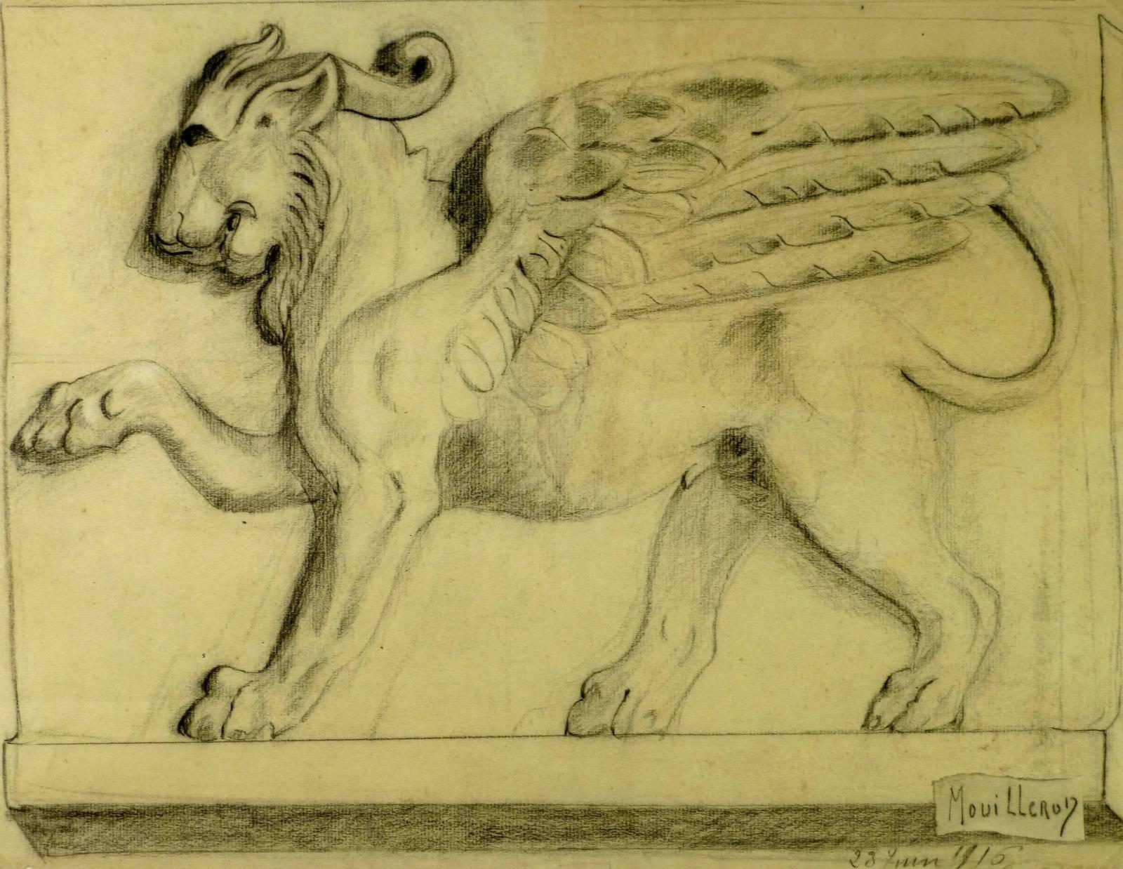 Mouilleron Animal Art - Winged Lion