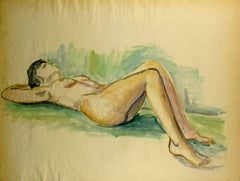Vintage Nude Female Laying Down